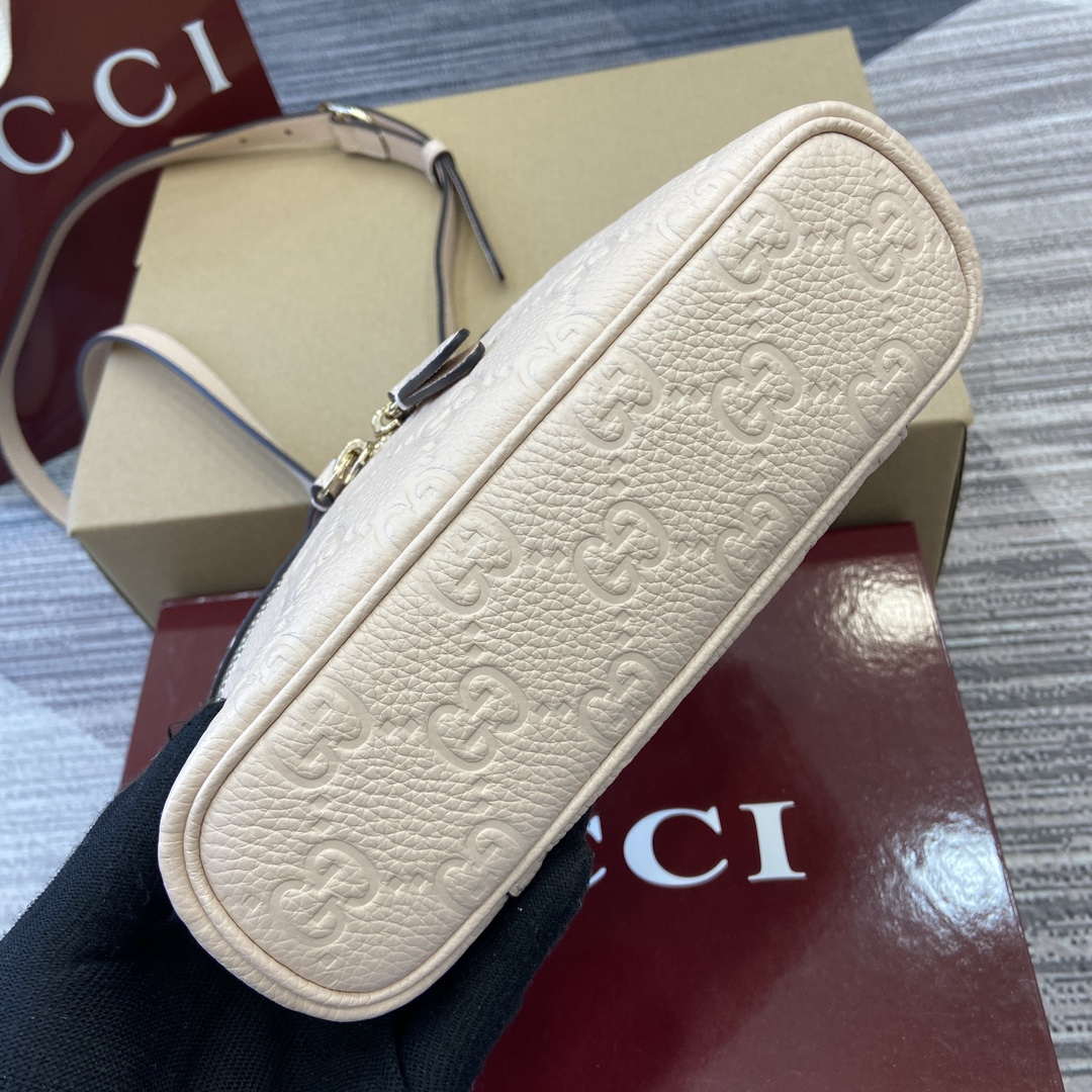 Gucci 815949 GG Emblem super mini bag Beige - Default Title - View 6