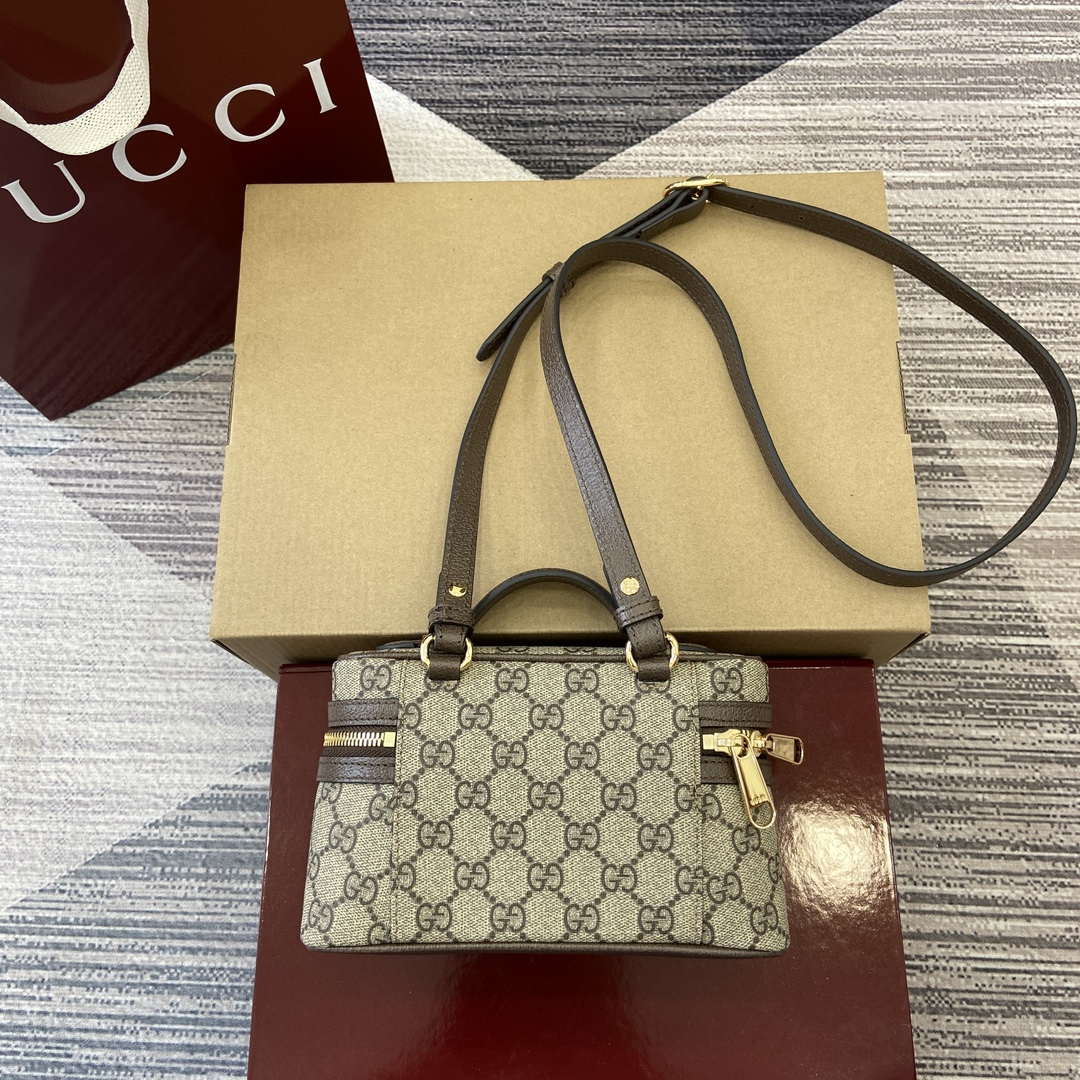 Gucci 816357 Ophidia Super Mini Shoulder Bag Brown