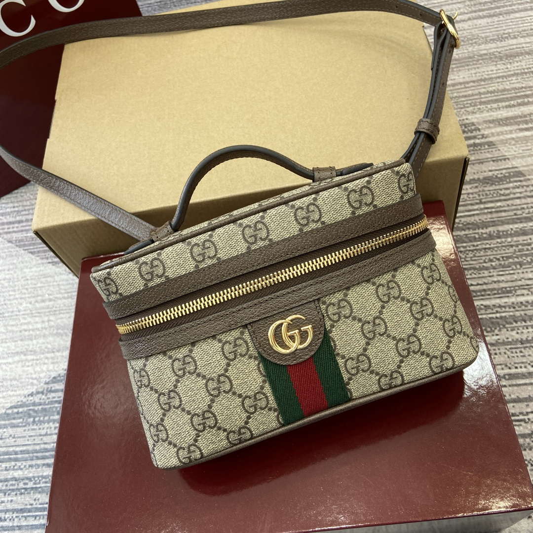 Gucci 816357 Ophidia Super Mini Shoulder Bag Brown - Default Title - View 6