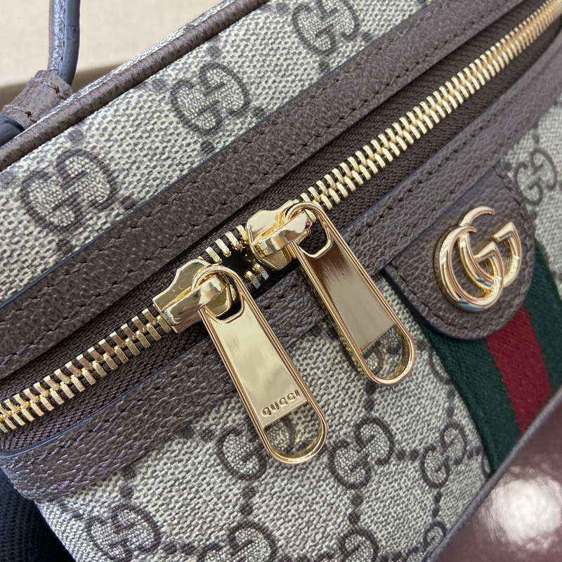 Gucci 816357 Ophidia Super Mini Shoulder Bag Brown