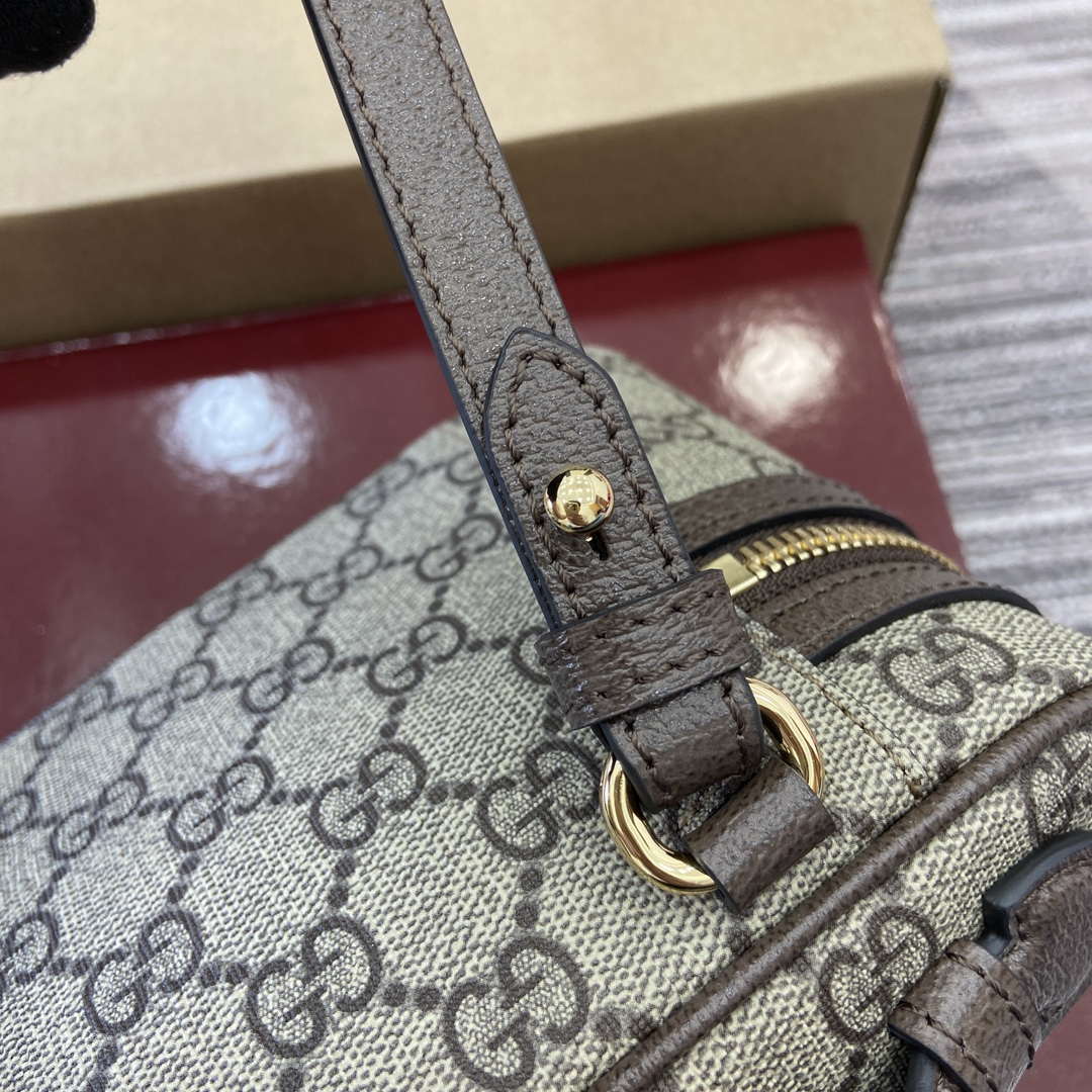 Gucci 816357 Ophidia Super Mini Shoulder Bag Brown
