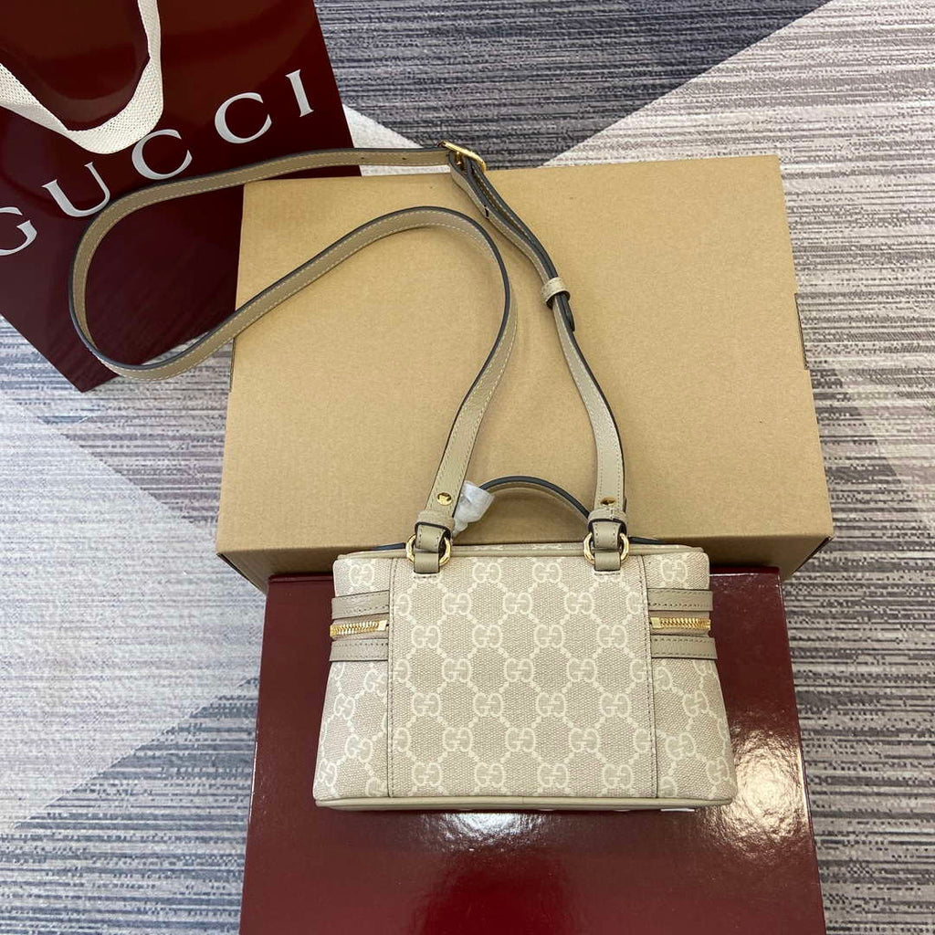 Gucci 816357 Ophidia Super Mini Shoulder Bag Oatmeal