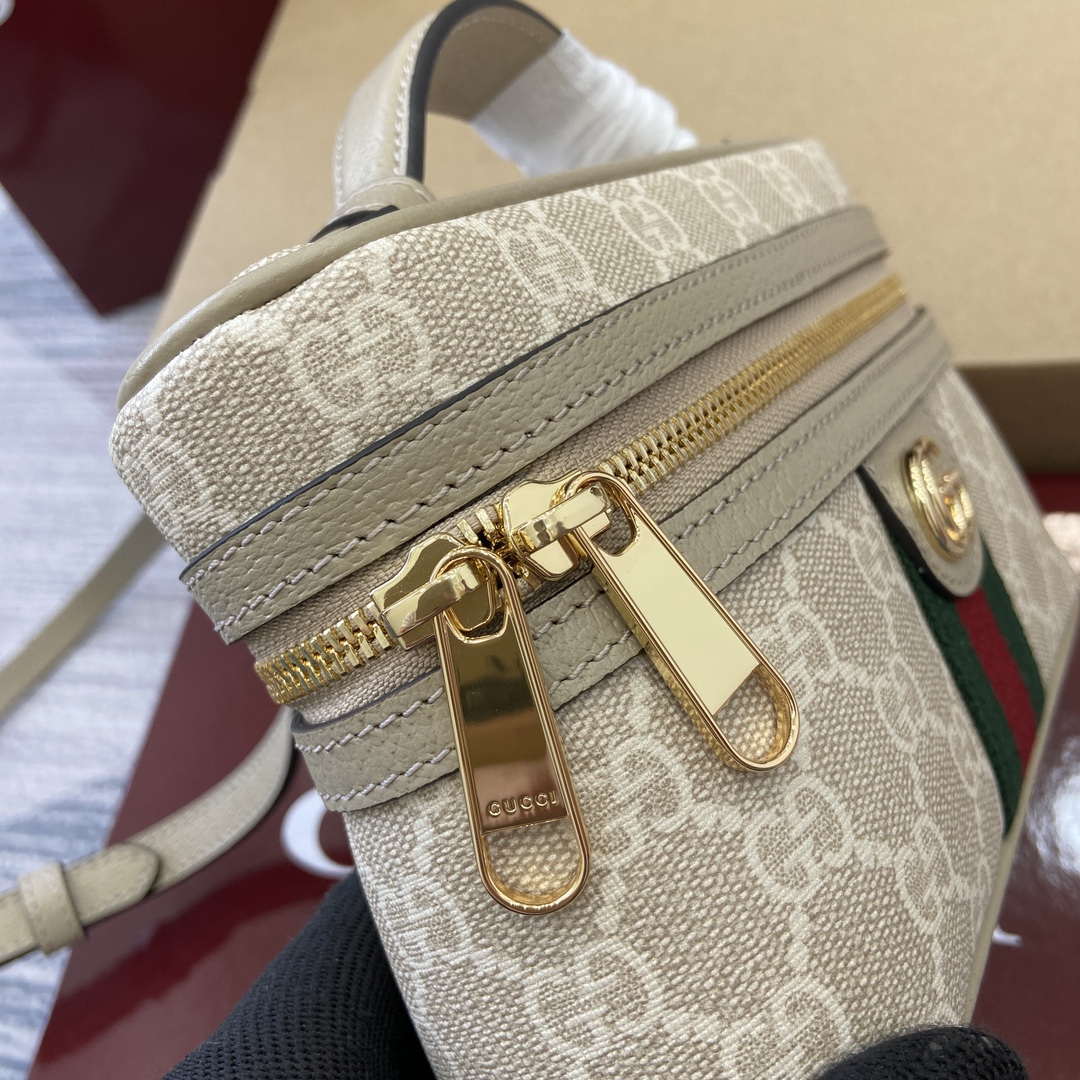 Gucci 816357 Ophidia Super Mini Shoulder Bag Oatmeal - Default Title - View 5
