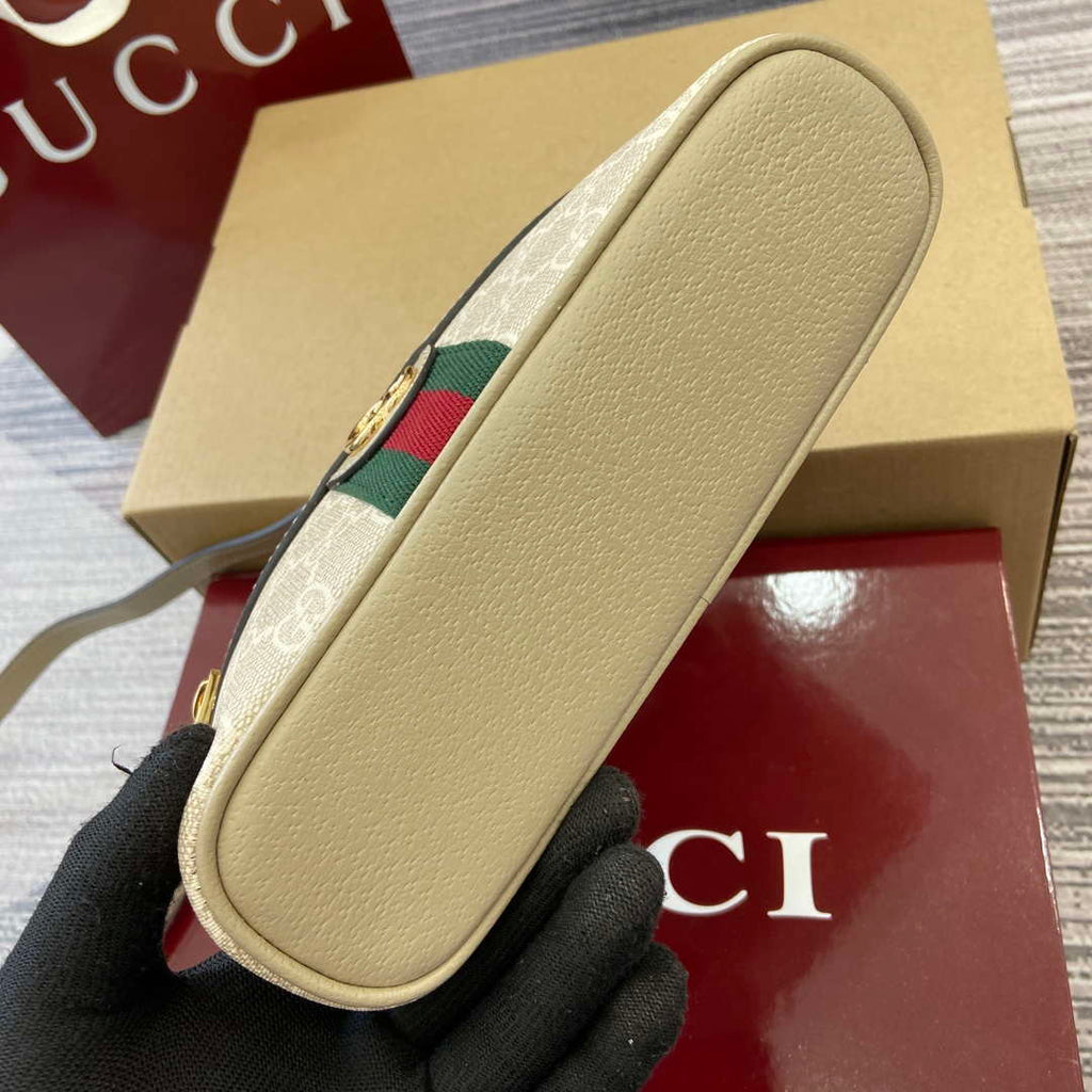 Gucci 816357 Ophidia Super Mini Shoulder Bag Oatmeal