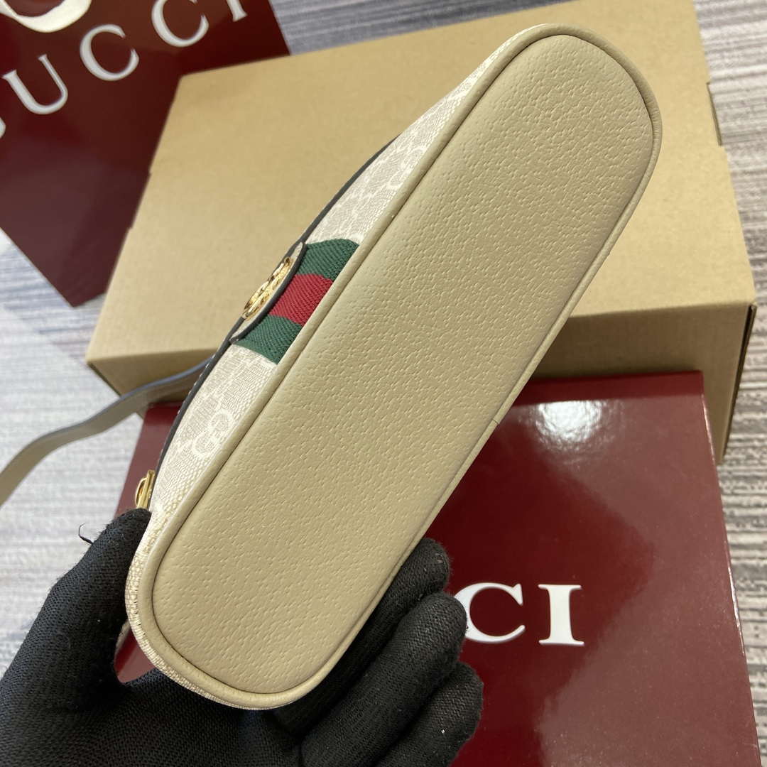 Gucci 816357 Ophidia Super Mini Shoulder Bag Oatmeal - Default Title - View 8