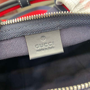 Gucci 816865 Small Printed Canvas Duffle Bag Dark blue - Default Title - View 13
