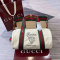 Gucci 816865 Small Printed Canvas Duffle Bag Off white - Default Title - View 1