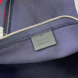 Gucci 816866 Large Printed Canvas Duffle Bag Dark Blue - Default Title - View 12
