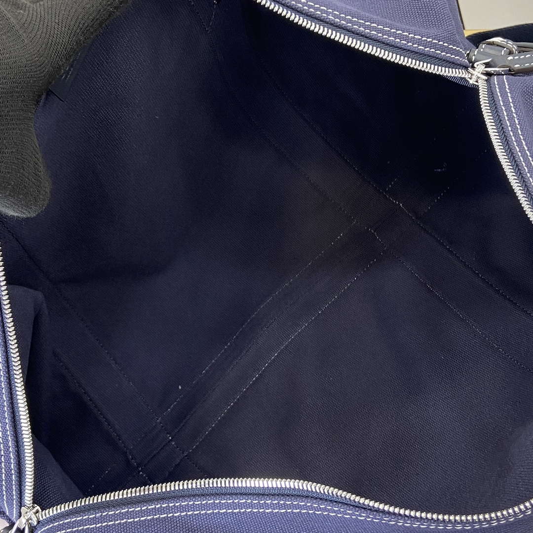 Gucci 816866 Large Printed Canvas Duffle Bag Dark Blue