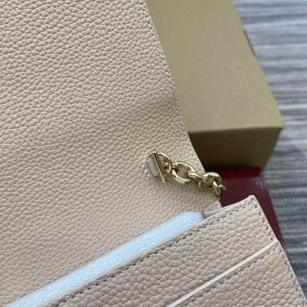 Gucci 818705 GG Emblem super mini shoulder bag Beige