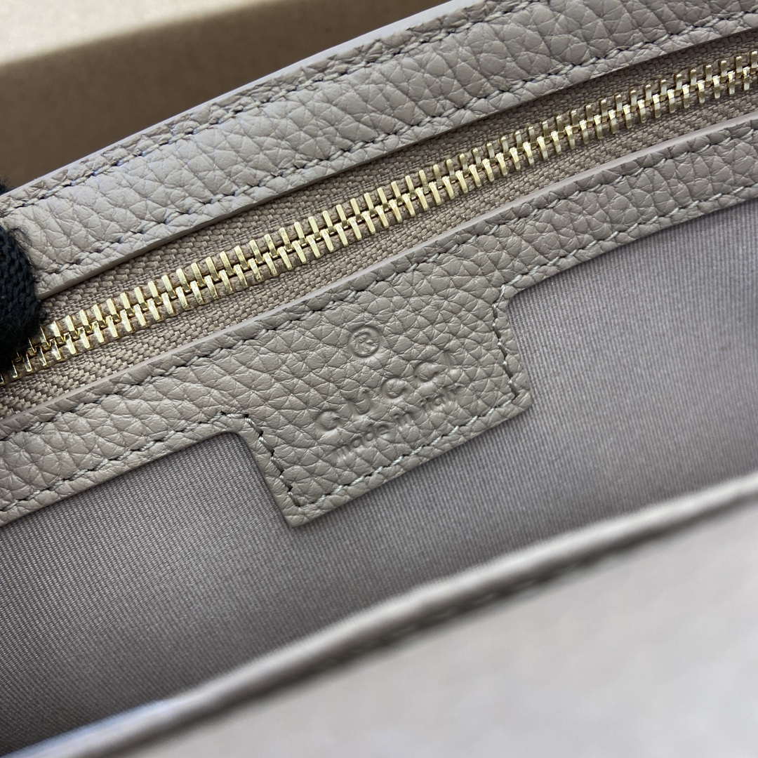 Gucci 818705 GG Emblem super mini shoulder bag Taupe