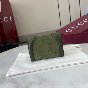 Gucci 818795 Gucci Blondie card case Suede leather Green - Default Title - View 3