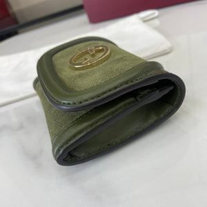 Gucci 818795 Gucci Blondie card case Suede leather Green - Default Title - View 6