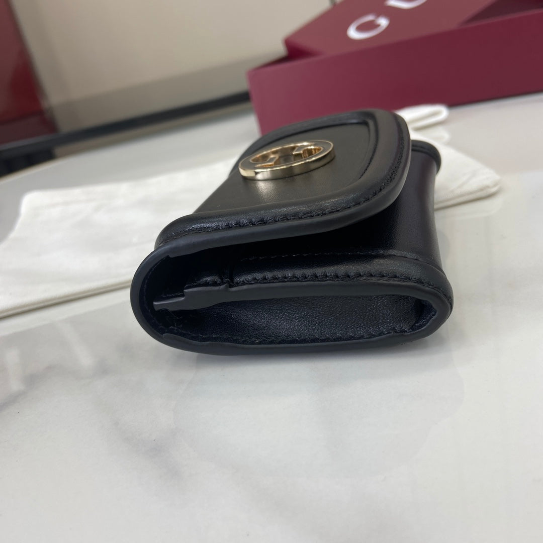 Gucci 818795 Gucci Blondie card case Black