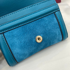 Gucci 818795 Gucci Blondie card case Suede leather Blue - Default Title - View 8