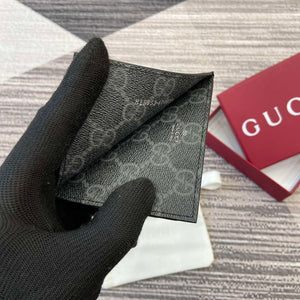 Gucci 818952 GG Emblem card case Black Leather - Default Title - View 9