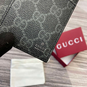 Gucci 818953 GG Emblem bi-fold embossed card case Black - Default Title - View 8