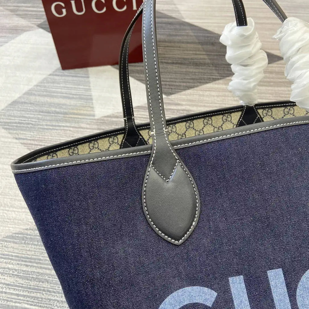 Gucci 820481 Gucci Totissima large tote bag Navy Blue