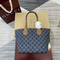 Gucci 820496 Gucci Totissima Small tote bag Navy Blue & Brown