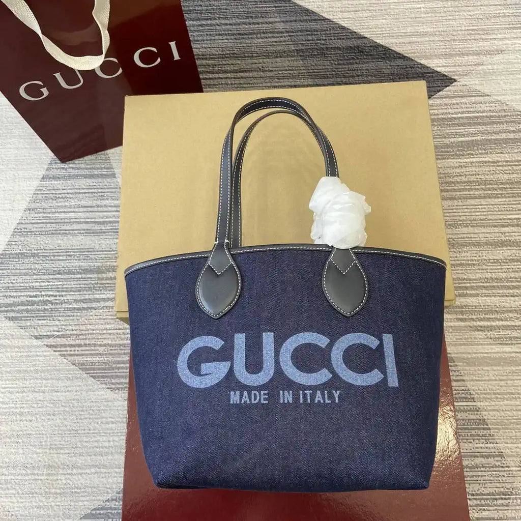 Gucci 820496 Gucci Totissima Small tote bag Navy Blue