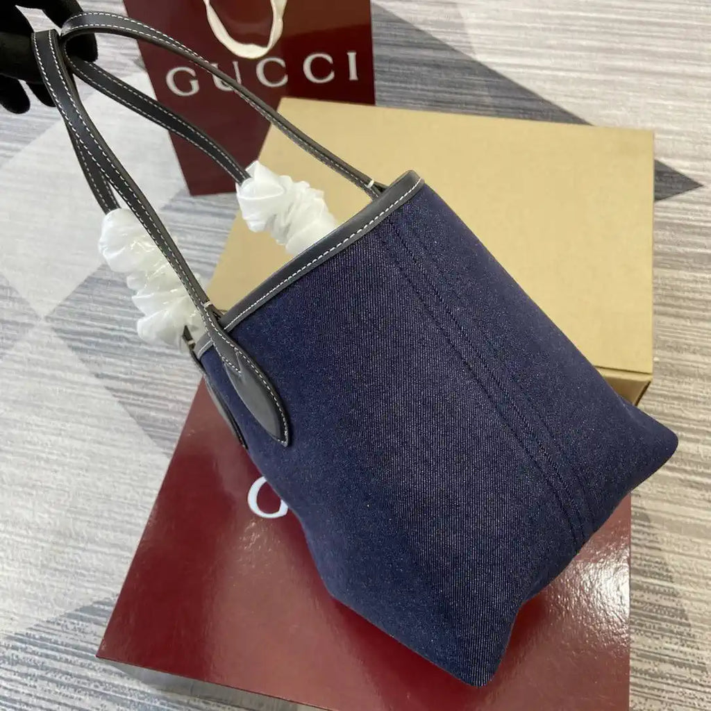 Gucci 820496 Gucci Totissima Small tote bag Navy Blue