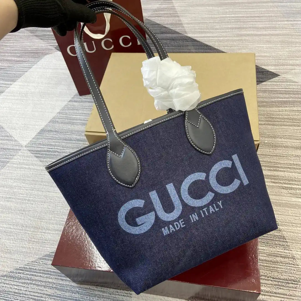 Gucci 820496 Gucci Totissima Small tote bag Navy Blue