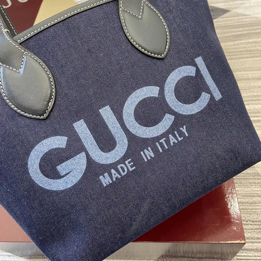 Gucci 820496 Gucci Totissima Small tote bag Navy Blue