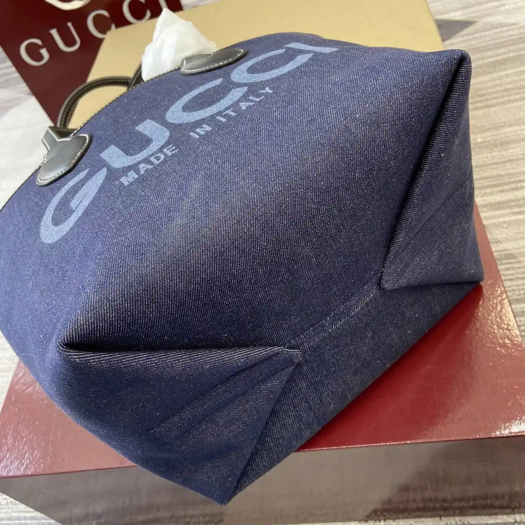 Gucci 820496 Gucci Totissima Small tote bag Navy Blue