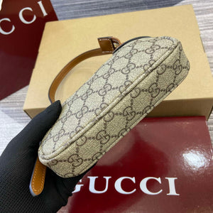 Gucci 820696 GG Emblem super mini shoulder bag Beige and Brown - Default Title - View 5