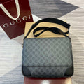 Gucci 821154 GG Emblem medium crossbody bag Black - Default Title - View 1