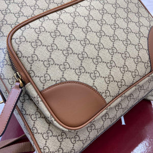 Gucci 821159  GG Emblem Medium Backpack Beige and dark brown - Default Title - View 8