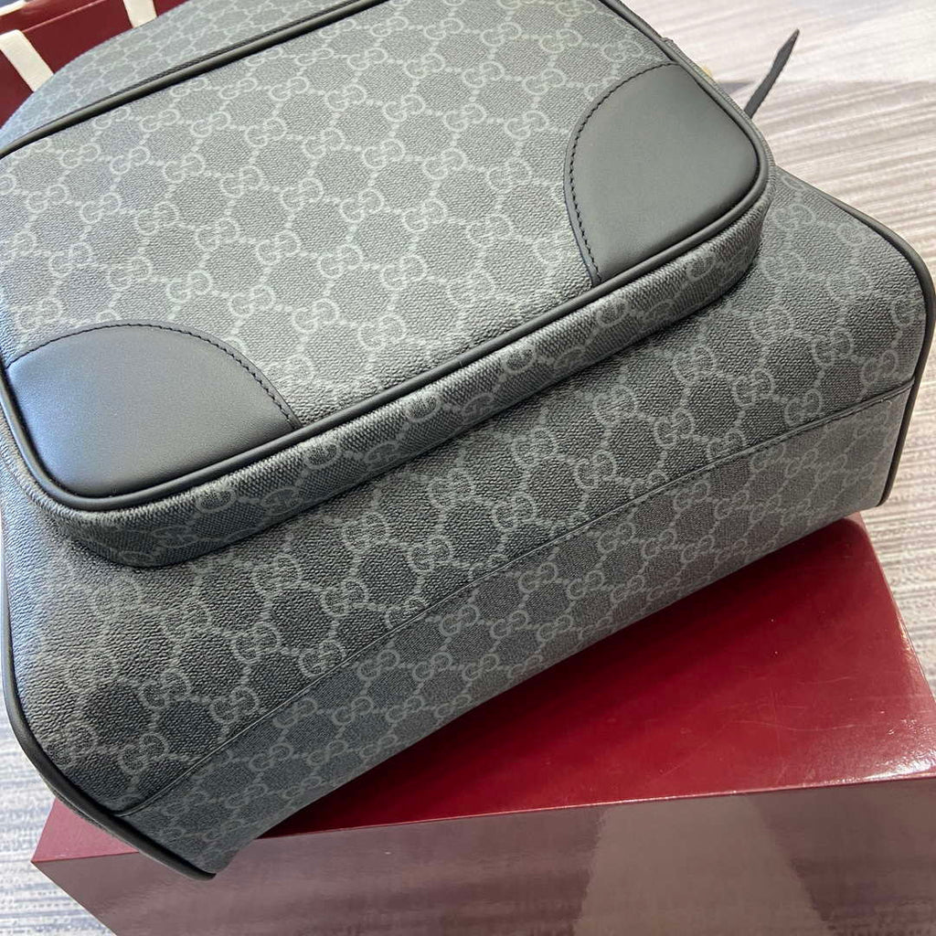 Gucci 821159 GG Emblem Medium Backpack Black