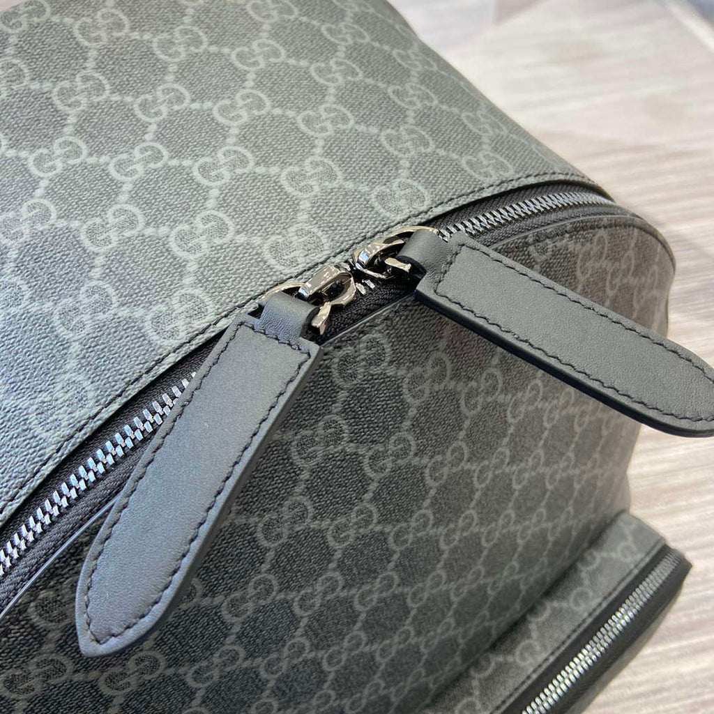 Gucci 821159 GG Emblem Medium Backpack Black