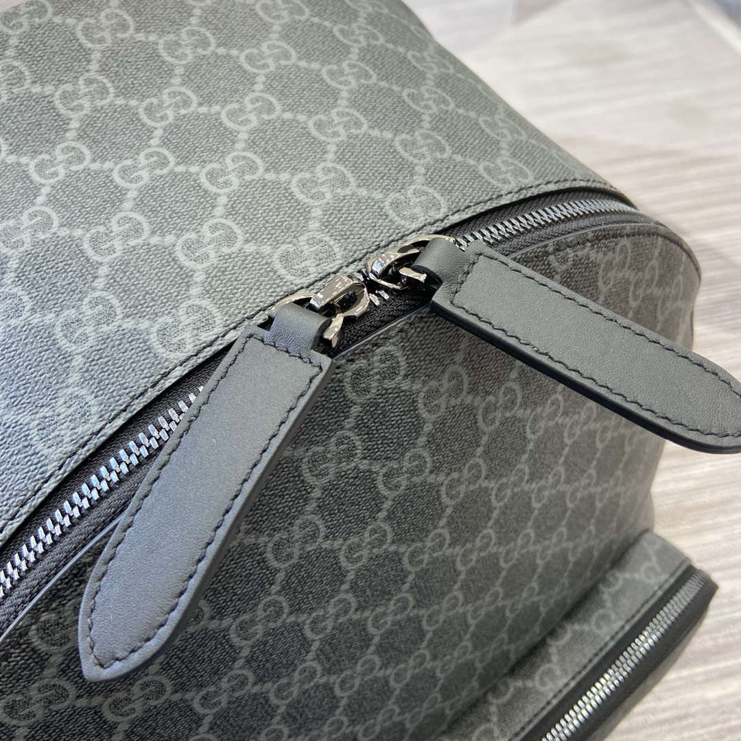Gucci 821159 GG Emblem Medium Backpack Black