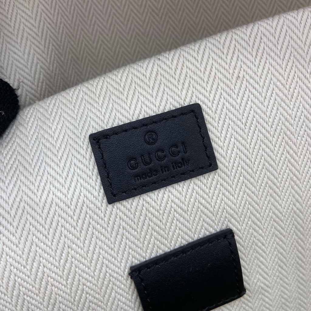 Gucci 821159 GG Emblem Medium Backpack Black