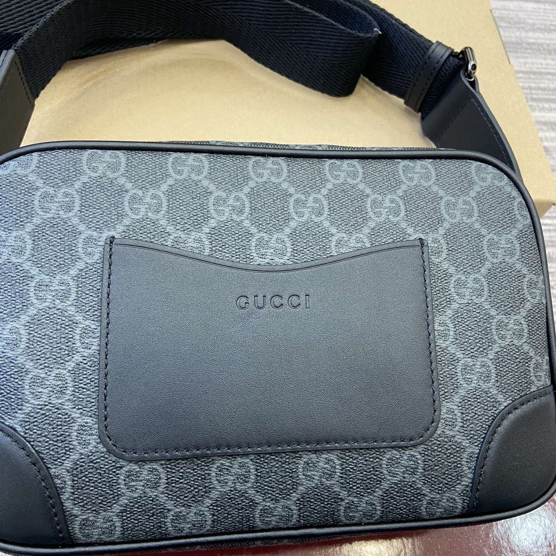 Gucci 821155 GG Emblem small crossbody bag Black - Default Title - View 3