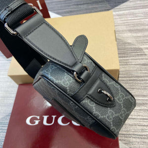 Gucci 821155 GG Emblem small crossbody bag Black - Default Title - View 4