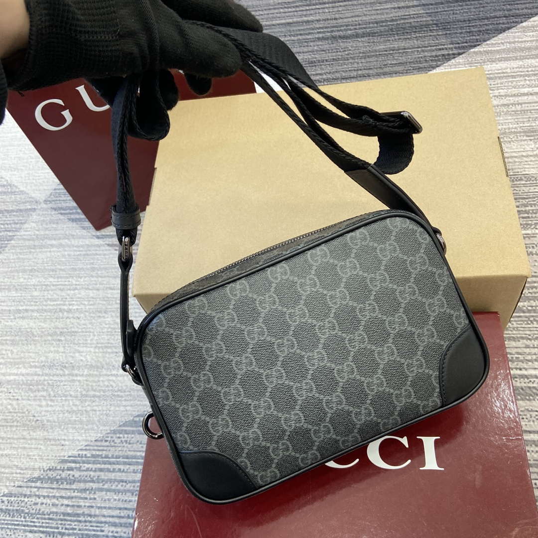 Gucci 821155 GG Emblem small crossbody bag Black - Default Title - View 5