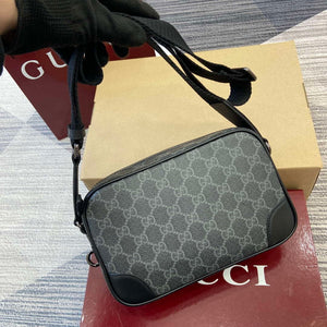 Gucci 821155 GG Emblem small crossbody bag Black - Default Title - View 5