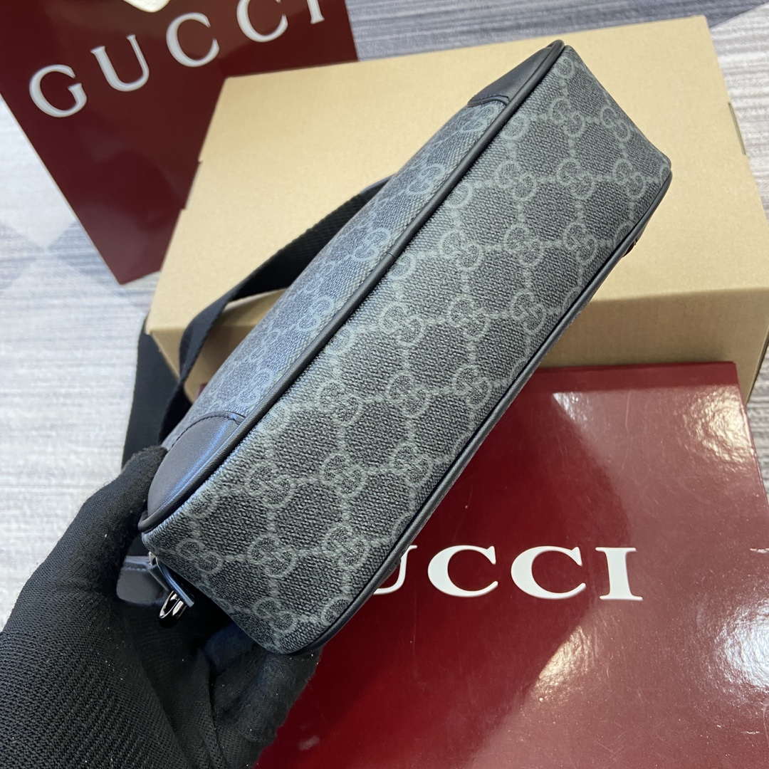 Gucci 821155 GG Emblem small crossbody bag Black - Default Title - View 8