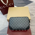 Gucci 821164 GG Emblem small toiletry case Black - Default Title - View 1
