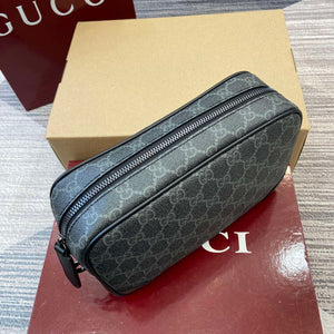 Gucci 821164 GG Emblem small toiletry case Black - Default Title - View 4