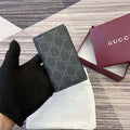 Gucci 821209 GG Emblem bi-fold card case Black
