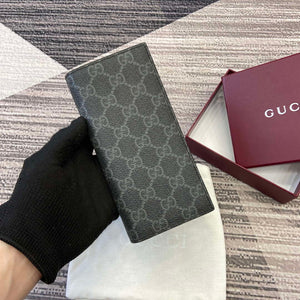 Gucci 821213 GG Emblem Black mini wallet - Default Title - View 1