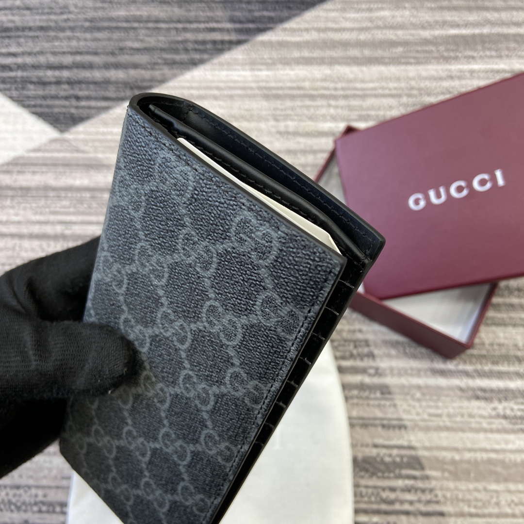 Gucci 821213 GG Emblem Black mini wallet - Default Title - View 5