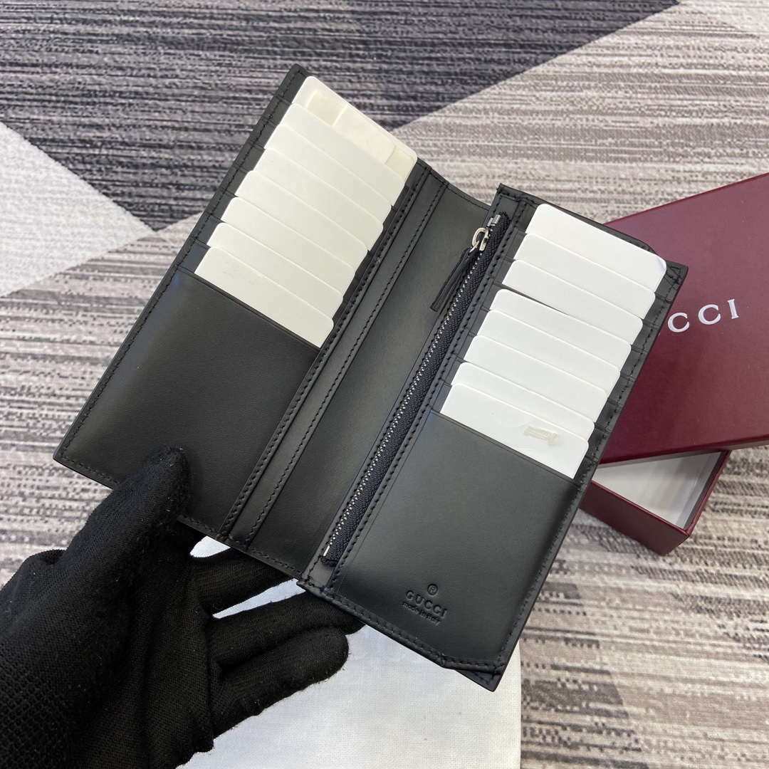 Gucci 821213 GG Emblem Black mini wallet - Default Title - View 6