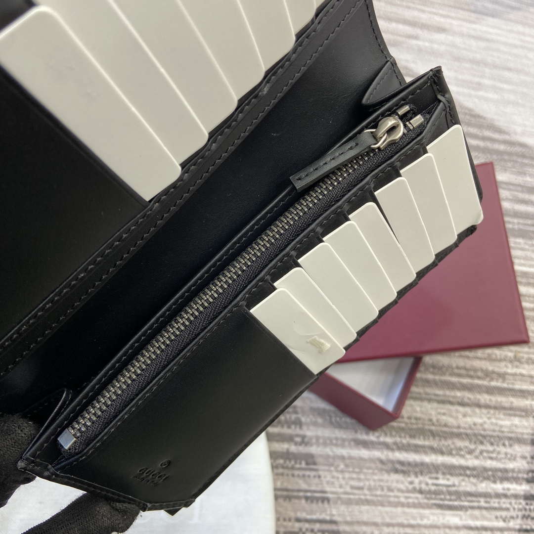 Gucci 821213 GG Emblem Black mini wallet - Default Title - View 7