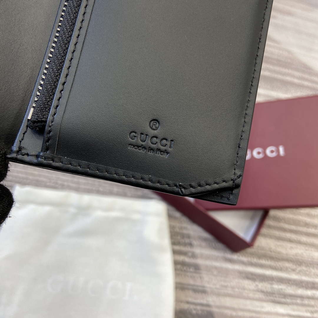 Gucci 821213 GG Emblem Black mini wallet - Default Title - View 8
