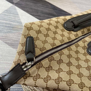 Gucci 821668 GG Canvas Medium Duffle Bag Brown - Default Title - View 5