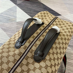 Gucci 821668 GG Canvas Medium Duffle Bag Brown - Default Title - View 6